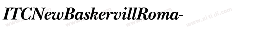 ITCNewBaskervillRoma字体转换