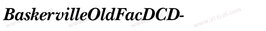 BaskervilleOldFacDCD字体转换