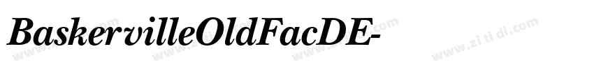BaskervilleOldFacDE字体转换