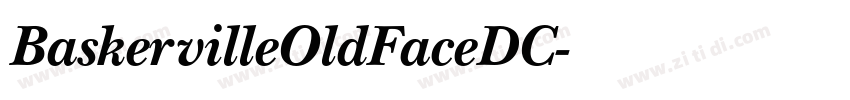 BaskervilleOldFaceDC字体转换