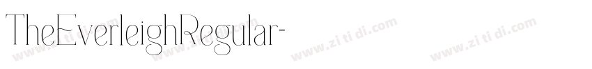 TheEverleighRegular字体转换