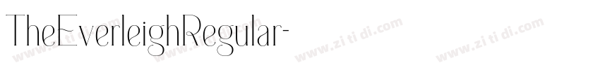 TheEverleighRegular字体转换