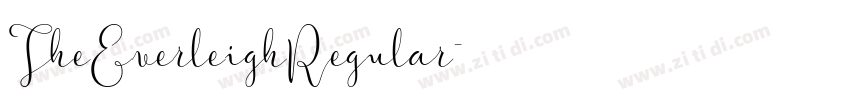TheEverleighRegular字体转换