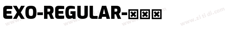 EXO-REGULAR字体转换
