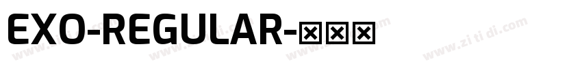 EXO-REGULAR字体转换