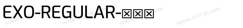 EXO-REGULAR字体转换