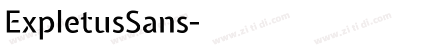ExpletusSans字体转换