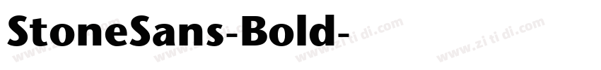 StoneSans-Bold字体转换