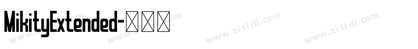 MikityExtended字体转换
