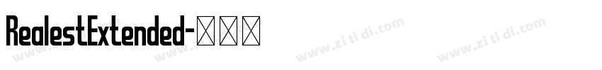 RealestExtended字体转换