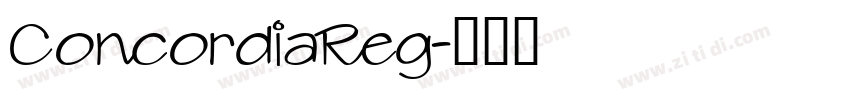 ConcordiaReg字体转换