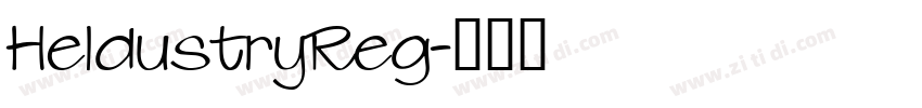 HeldustryReg字体转换