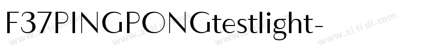 F37PINGPONGtestlight字体转换
