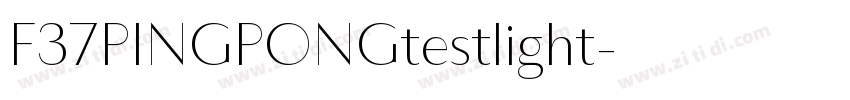 F37PINGPONGtestlight字体转换