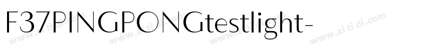 F37PINGPONGtestlight字体转换