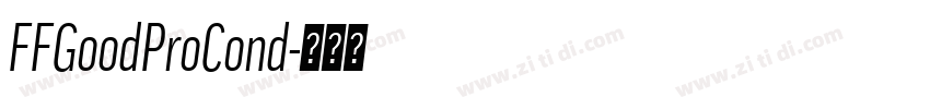 FFGoodProCond字体转换