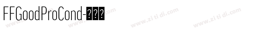 FFGoodProCond字体转换