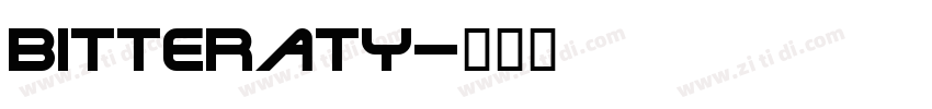 Bitteraty字体转换