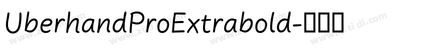 UberhandProExtrabold字体转换