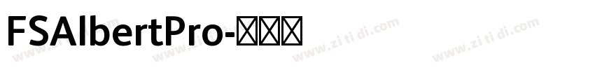 FSAlbertPro字体转换