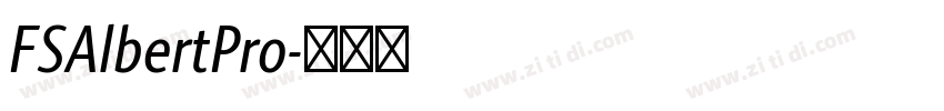 FSAlbertPro字体转换