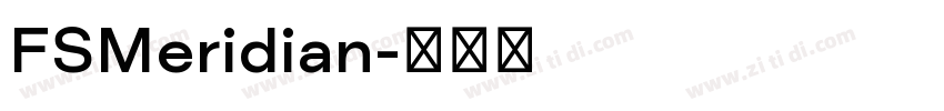 FSMeridian字体转换