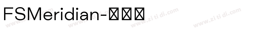 FSMeridian字体转换