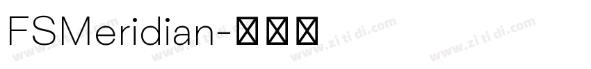 FSMeridian字体转换