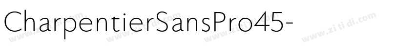 CharpentierSansPro45字体转换