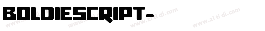 BOLDIESCRIPT字体转换