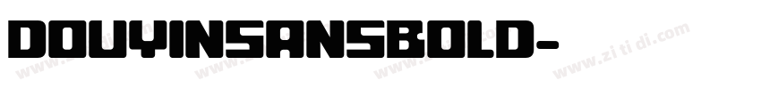 DOUYINSANSBOLD字体转换