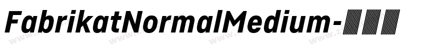 FabrikatNormalMedium字体转换