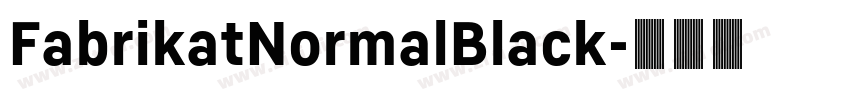 FabrikatNormalBlack字体转换