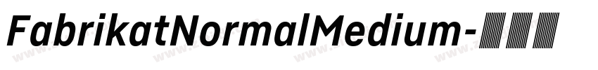 FabrikatNormalMedium字体转换