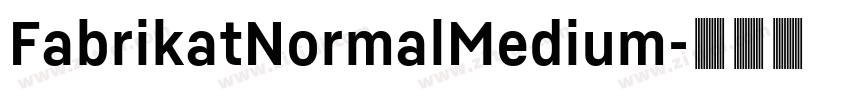 FabrikatNormalMedium字体转换