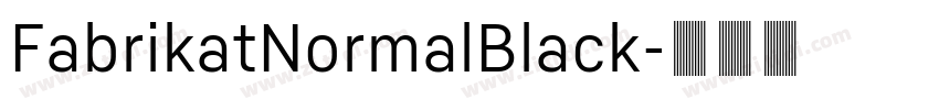 FabrikatNormalBlack字体转换