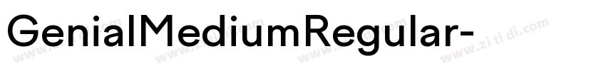 GenialMediumRegular字体转换