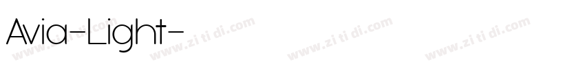 Avia-Light字体转换