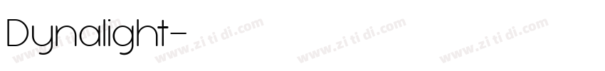 Dynalight字体转换