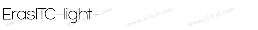 ErasITC-light字体转换