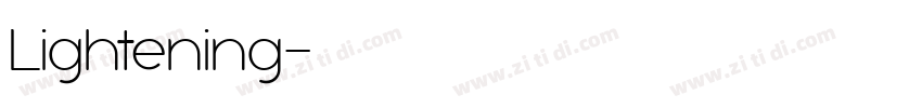 Lightening字体转换