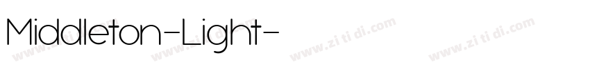 Middleton-Light字体转换
