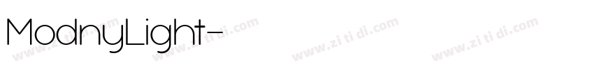 ModnyLight字体转换 ModnyLight字体转换