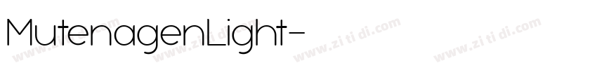 MutenagenLight字体转换
