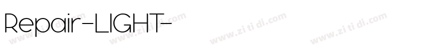 Repair-LIGHT字体转换