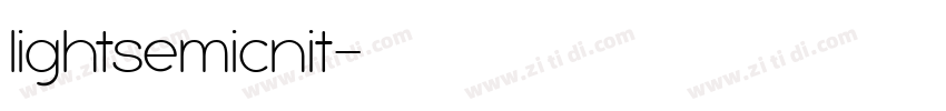 lightsemicnit字体转换