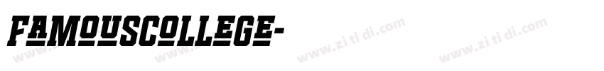 FamousCollege字体转换