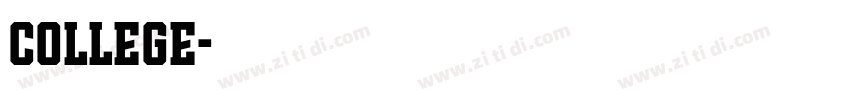 COLLEGE字体转换