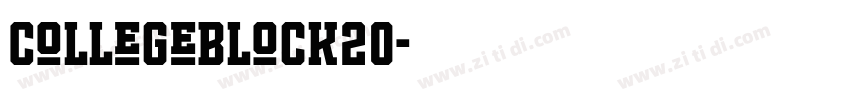 CollegeBlock20字体转换