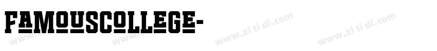 FamousCollege字体转换